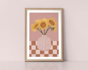 Warm Earthy Sunflowers