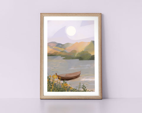 Calming Water Mountainscape