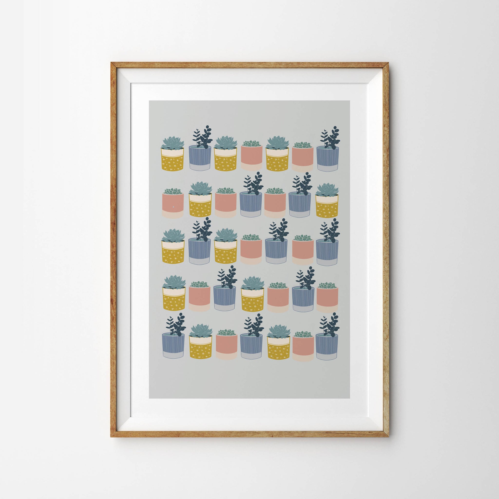 Botanical Plant Pot Pattern - Tulip House Studio
