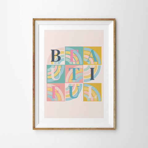 Beautiful Rainbow Letters - Tulip House Studio