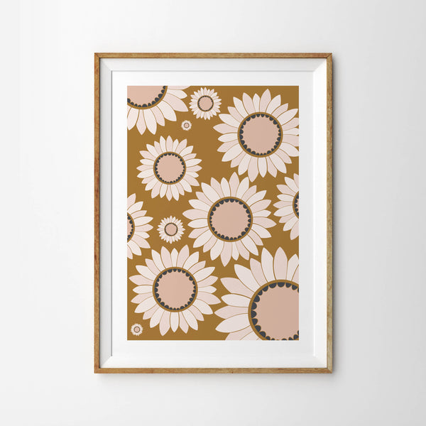 Autumn Sunflower Pattern - Tulip House Studio