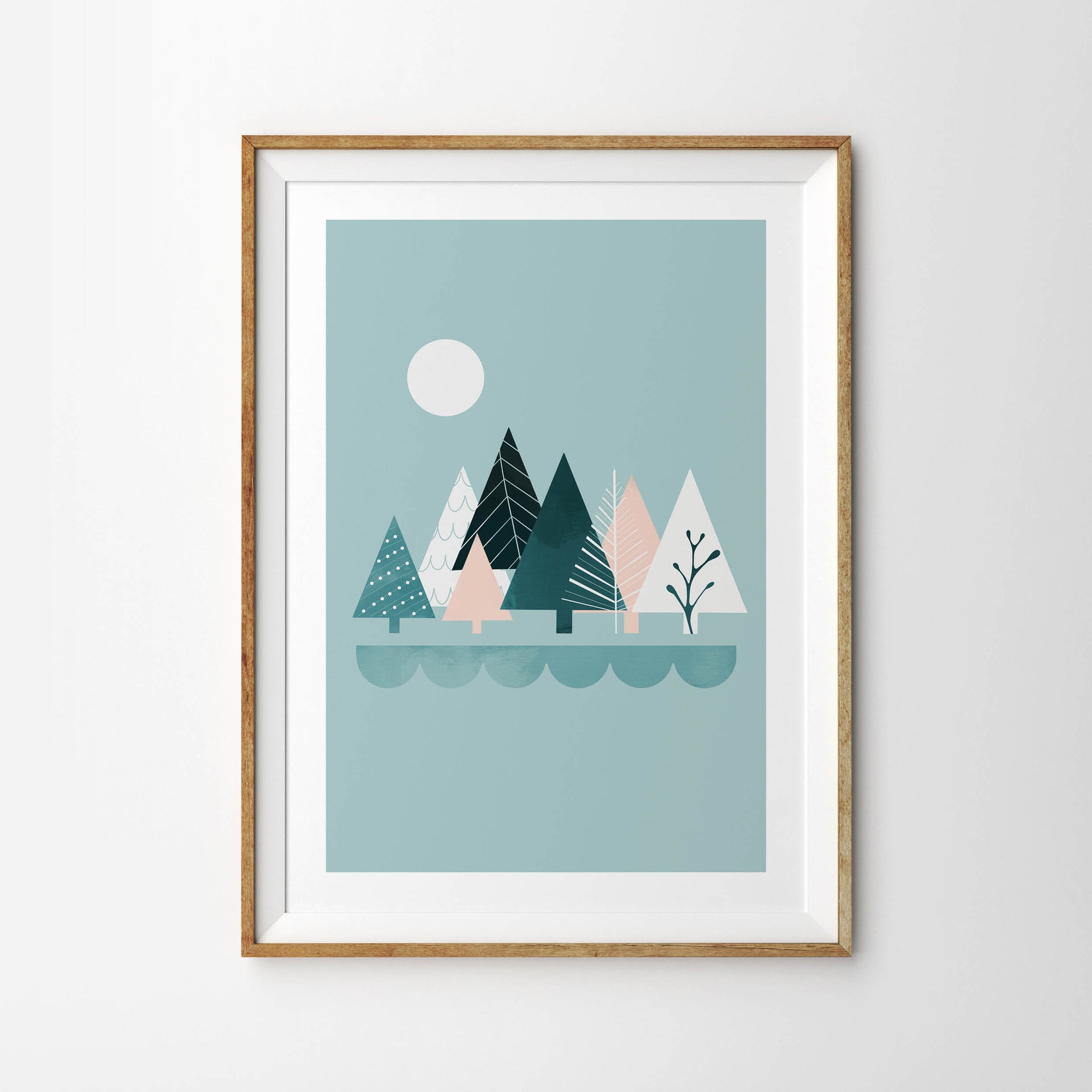 Winter Tree Scene - Tulip House Studio