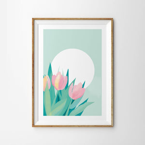 Beautiful Pastel Spring Tulip Bouquet - Tulip House Studio