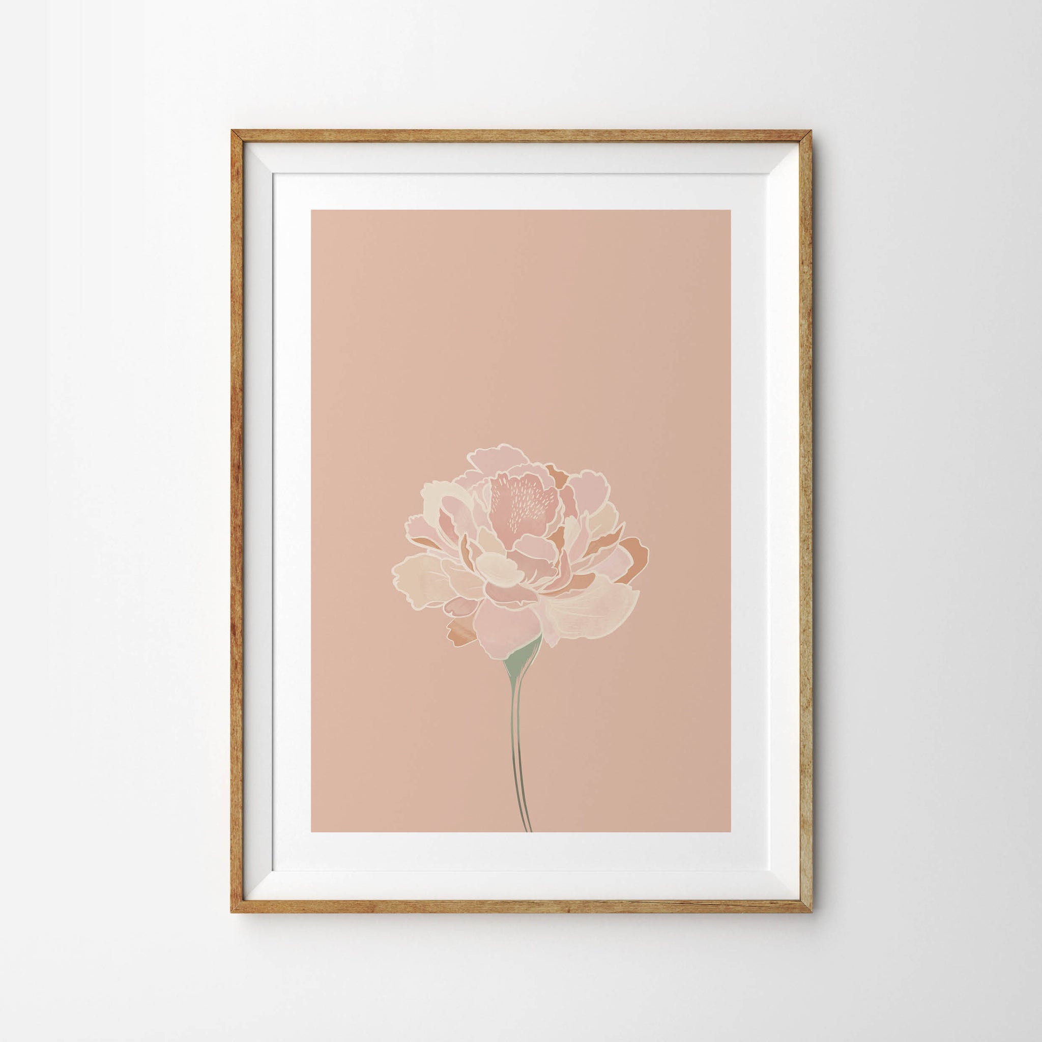 Spring Pink Single Stem Peony Flower - Tulip House Studio