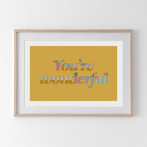 You're Wonderful - Tulip House Studio