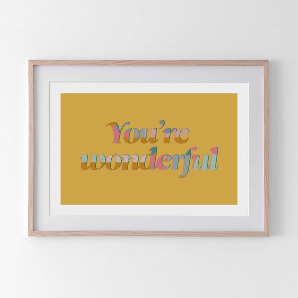 You're Wonderful - Tulip House Studio