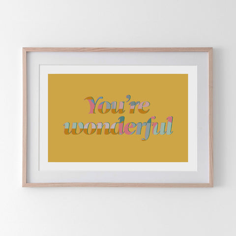 You're Wonderful - Tulip House Studio