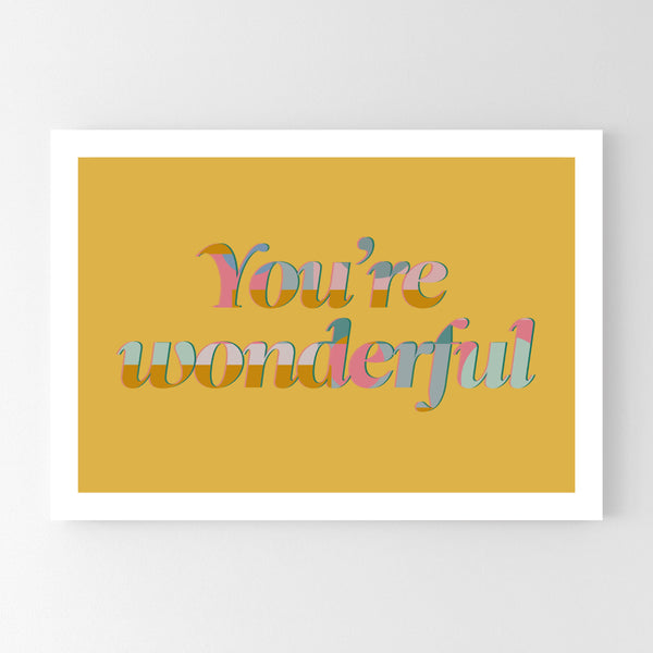 You're Wonderful - Tulip House Studio