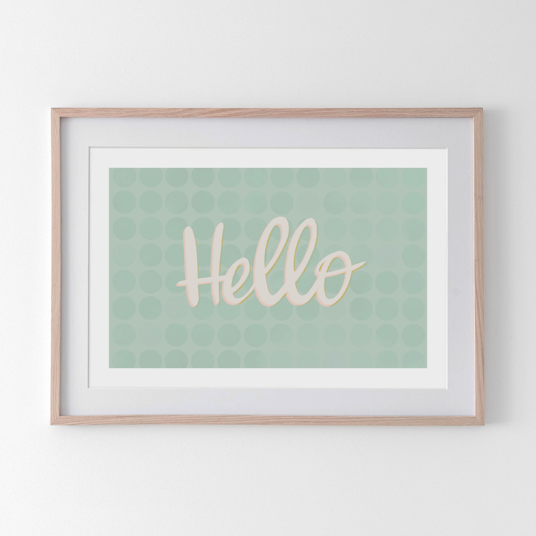 Hello Statement Text - Tulip House Studio