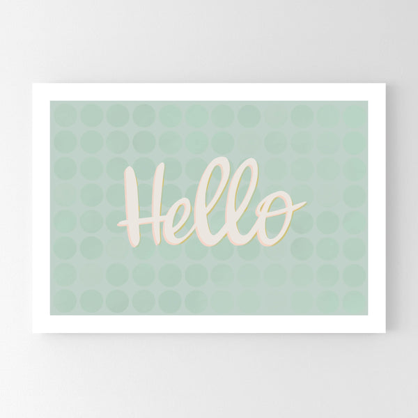 Hello Statement Text - Tulip House Studio