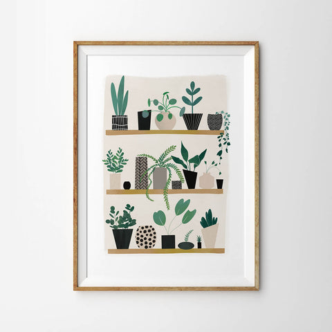 Monochrome Plant Shelfie