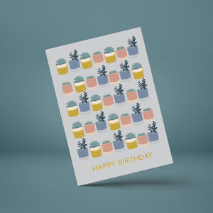 Plant Pots Happy Birthday - Tulip House Studio