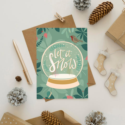 Box of 8 Festively Themed A6 Christmas Cards